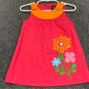 Baby Gap Pink & Orange Floral Dress